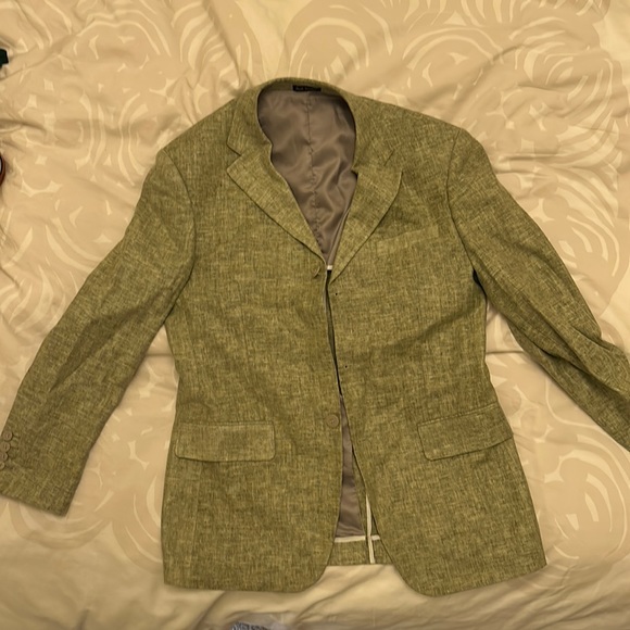 Paul Smith Jacket 48 Linen Green - Picture 2 of 4